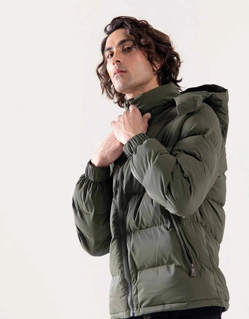 HOODED PUFFER JACKET